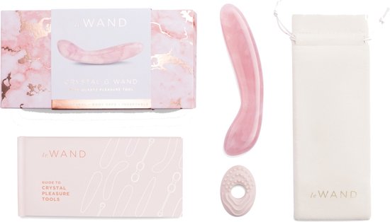 Le Wand - Crystal GWand Rose Quartz Pleasure Toy - Roze