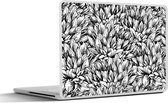 Laptop sticker - 15.6 inch - Bloemen - Zentangle - Patronen - 36x27,5cm - Laptopstickers - Laptop skin - Cover