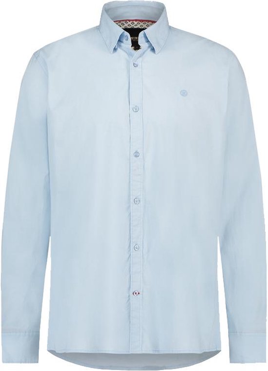 Twinlife Heren Essential - Overhemden - Lichtgewicht - Elastisch - Blauw - XL