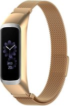 Milanees Smartwatch bandje - Geschikt voor Samsung Galaxy Fit 2 Milanese band - rosé goud - Strap-it Horlogeband / Polsband / Armband