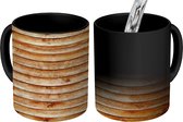 Magische Mok - Foto op Warmte Mokken - Koffiemok - Hout - Vintage - Bruin - Magic Mok - Beker - 350 ML - Theemok