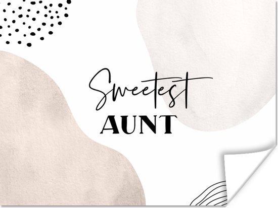 Affiche Citation - Tante - Famille - Tante - 40x30 cm