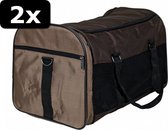 2x HONDENTAS SAMIRA BR/BE 52X31X32CM