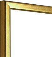 Fotolijst - Goud afgerond profiel - Fotomaat 13x13 - Ontspiegeld glas - Art.nr. 10263613131