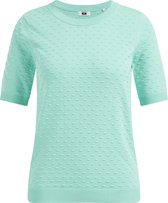 WE Fashion Dames fijngebreide top met structuur