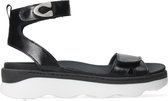 Wolky Sandalen Plata zwart/wit leer