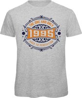 1995 The One And Only | Feest Kado T-Shirt Heren - Dames | Donker Blauw - Goud | Perfect Verjaardag Cadeau Shirt | Grappige Spreuken - Zinnen - Teksten | Maat 3XL