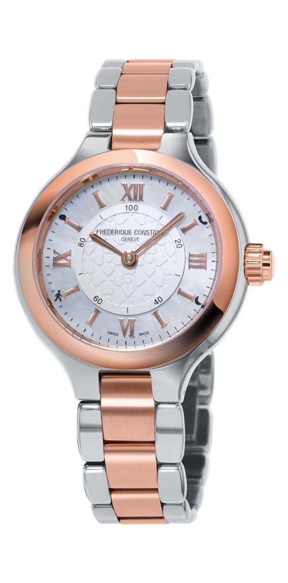 Frédérique Constant Horological Smartwatch FC-281WH3ER2B Horloge - Staal - Multi - Ø 33 mm