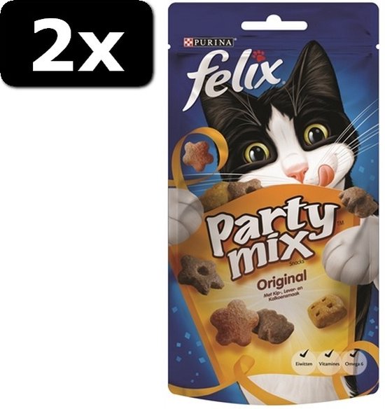 2x FELIX PARTY MIX ORIGINAL 8X60GR