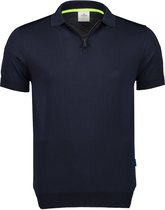 Hensen Polo - Slim Fit - Blauw - XXL