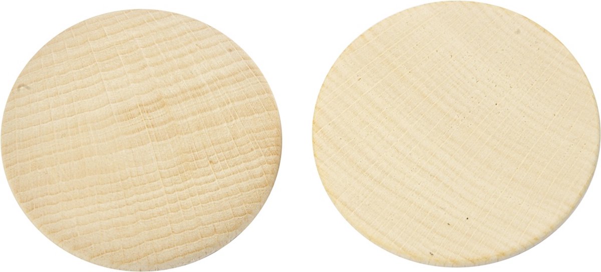 Houten knopen, d: 50 mm, china berry, 50 stuks