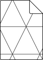 Proefstaal Origin Wallcoverings behang grafische driehoeken zwart wit - 347683 - 26,5 x 21 cm