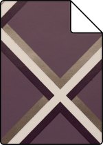 Proefstaal Origin Wallcoverings behang geometrische vormen paars - 307126 - 26,5 x 21 cm