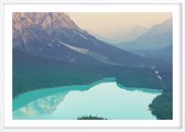 Poster Met Witte Lijst - Peyto Lake Poster