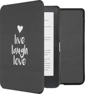 Hoesje geschikt voor Kobo Clara HD E-reader - iMoshion Design Slim Hard Case Bookcase - Live Laugh Love