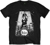 The Beatles - Stage Stairs Heren T-shirt - 2XL - Zwart