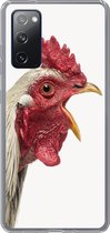 Geschikt voor Samsung Galaxy S20 FE hoesje - Haan - Dieren - Boerderijdieren - Jongens - Kinderen - Meiden - Siliconen Telefoonhoesje