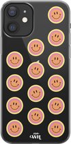 xoxo Wildhearts case voor iPhone 11 - Smiley Double Orange - xoxo Wildhearts Transparant Case