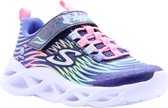Skechers Twisty Brights meisjes sneaker - Blauw multi - Maat 29