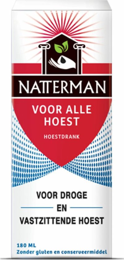 Natterman Direct Voor Alle Hoest Hoestsiroop - Voor droge en vastzittende hoest - Met calendula extract - Vanaf 18 jaar - Hoestdrank - Medisch hulpmiddel - 180 ml - Natterman