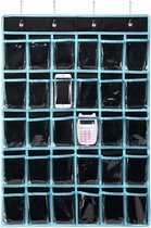 Sac Téléphone Universel avec 30 Compartiments - Sac de Rangement - Organisateur - Sac Téléphone Smartphones pour Classes École Zwart