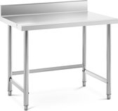 Royal Catering Rroestvrijstalen tafel - 100 x 70 cm - opstand - 92 kg draagvermogen - Royal Catering