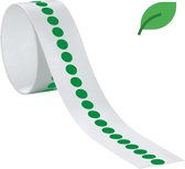 Markeringspunten stickers, groen, ecofoil, 100 per rol