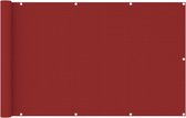 vidaXL Balkonscherm 120x600 cm HDPE rood