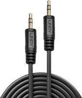 Lindy Premium - Audiokabel - stereo ministekker (M) naar stereo ministekker (M) - 3 m - beschermd - zwart - gevormd