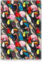 Tablet Hoes Lenovo Tab 10 | Tab 2 A10-30 Silicone Backcover Birds met transparant zijkanten