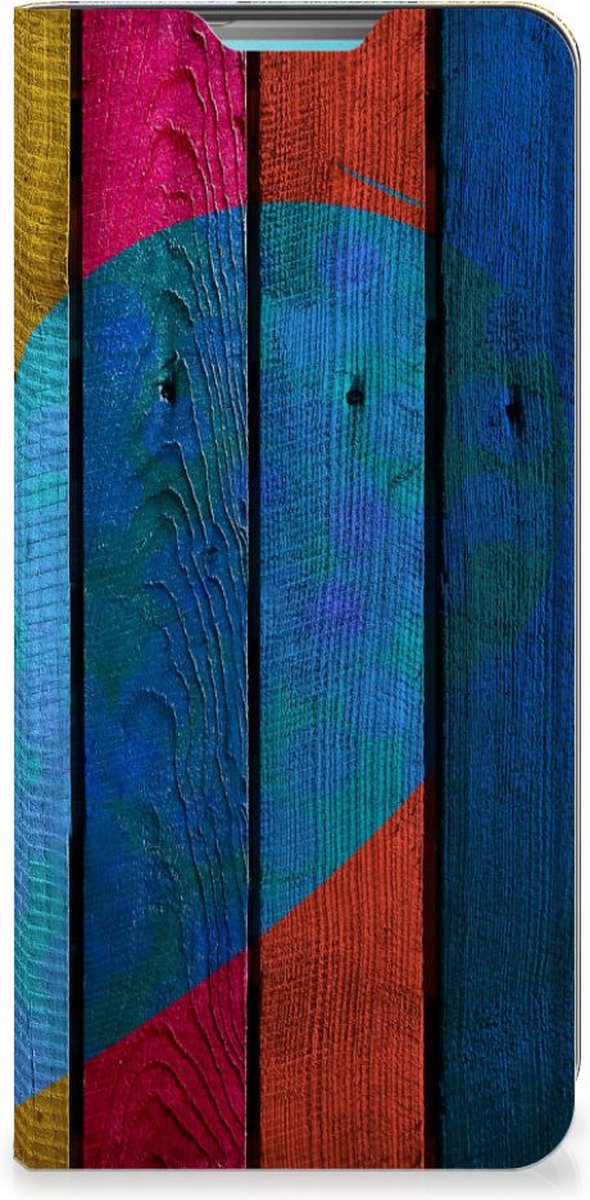 Samsung Galaxy A53 Book Wallet Case Wood Heart - Cadeau voor je Vriend