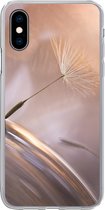 Geschikt voor iPhone X hoesje - Paardenbloem zaden - Abstract - Lucht - Siliconen Telefoonhoesje