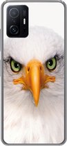 Geschikt voor Xiaomi 11T Pro hoesje - Jongens - Adelaar - Amerikaanse zeearend - Vogel - Portret - Snavel - Ogen - Siliconen Telefoonhoesje