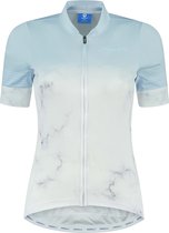 Rogelli Marble Fietsshirt - Korte Mouwen - Dames - Wit, Grijs, Blauw - Maat XS