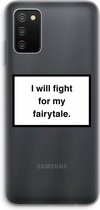 Case Company® - Samsung Galaxy A03S hoesje - Fight for my fairytale - Soft Cover Telefoonhoesje - Bescherming aan alle Kanten en Schermrand