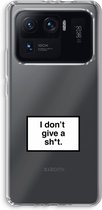 Case Company® - Xiaomi Mi 11 Ultra hoesje - Don't give a shit - Soft Cover Telefoonhoesje - Bescherming aan alle Kanten en Schermrand
