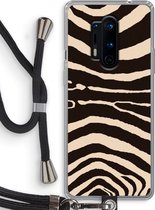 Case Company® - OnePlus 8 Pro hoesje met Koord - Arizona Zebra - Telefoonhoesje met Zwart Koord - Bescherming aan alle Kanten en Over de Schermrand