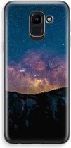 Case Company® - Samsung Galaxy J6 (2018) hoesje - Travel to space - Soft Cover Telefoonhoesje - Bescherming aan alle Kanten en Schermrand