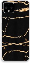 Case Company® - Google Pixel 4 hoesje - Gouden marmer - Soft Cover Telefoonhoesje - Bescherming aan alle Kanten en Schermrand