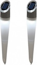 tuinlampen Assisi solar 35 cm 3lm 3000K wit 2 stuks