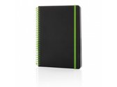 notitieboek Deluxe A5 PVC/papier zwart/groen