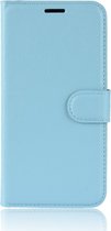 Samsung Galaxy A6+ (2018) Hoesje - Mobigear - Classic Serie - Kunstlederen Bookcase - Blauw - Hoesje Geschikt Voor Samsung Galaxy A6+ (2018)