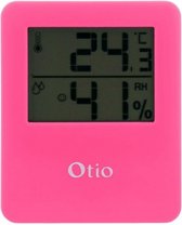 magnetische thermometer/hygrometer voor binnen roze