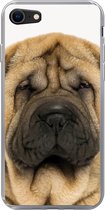 Geschikt voor iPhone 7 hoesje - Hond - Jongens - Sharpei - Huisdieren - Meisjes - Kinderen - Siliconen Telefoonhoesje