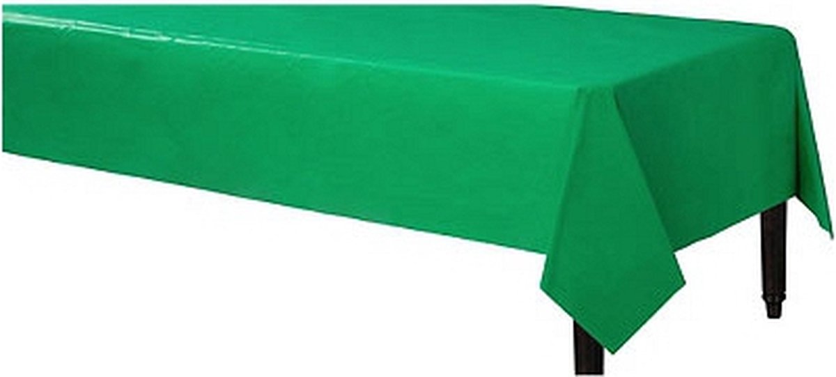 Pasen/Paasontbijt tafelkleed groen 140 x 240 cm van non woven - Herbruikbaar/afneembaar