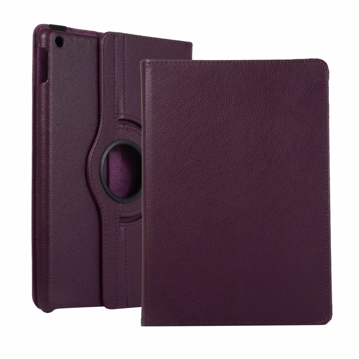 Mobigear Tablethoes geschikt voor Apple iPad 9 (2021) Hoes | Mobigear DuoStand Draaibare Bookcase - Paars