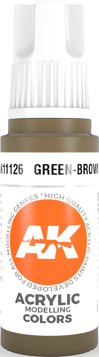 Green-Brown Acrylic Modelling Color - 17ml - AK-11126