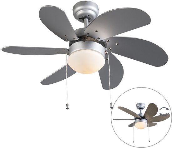 QAZQA Fresh Moderne Plafondventilator met lamp