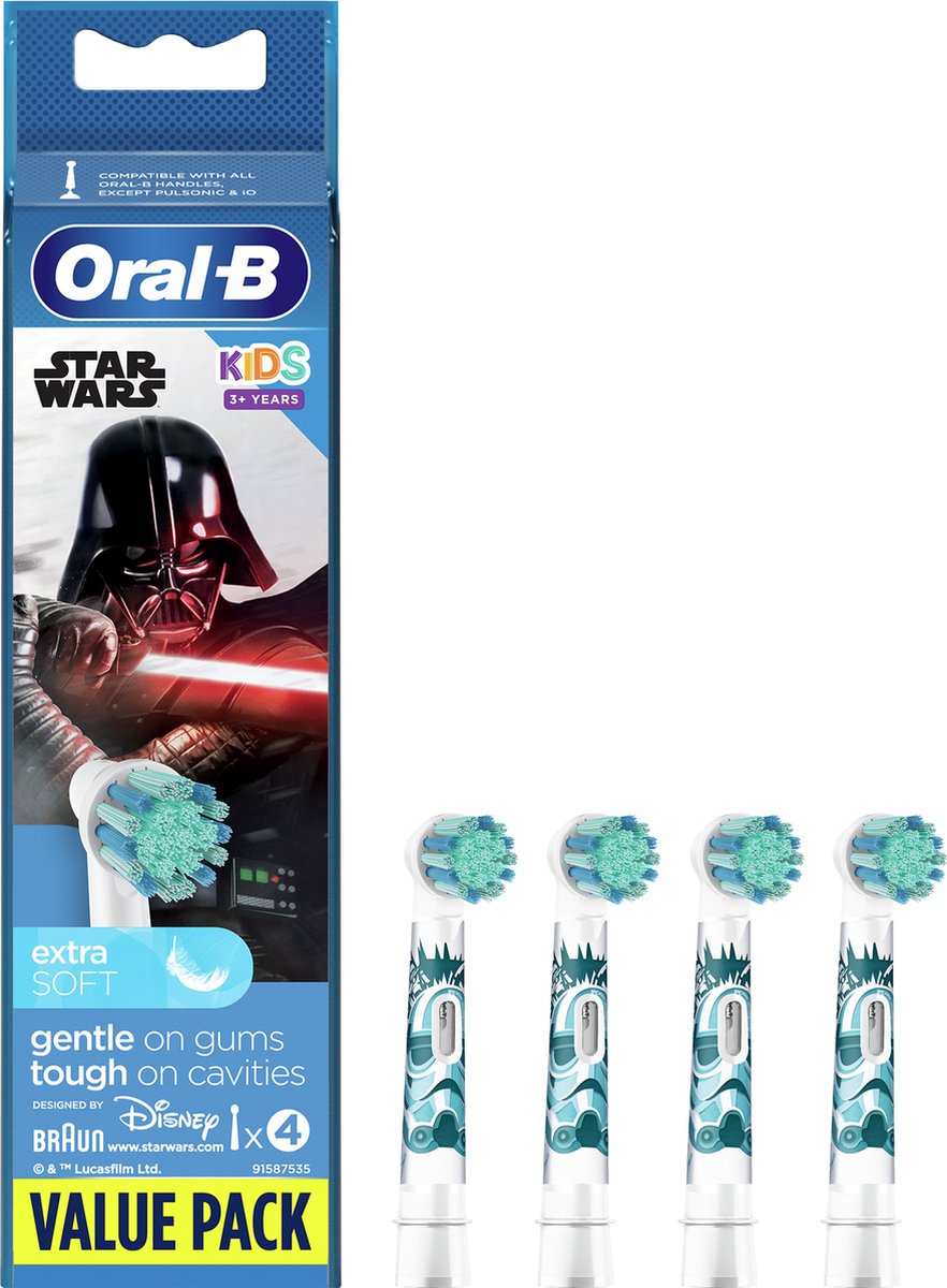 Oral-B Kids Opzetborstels Met Star Wars-figuren, 4 Stuks