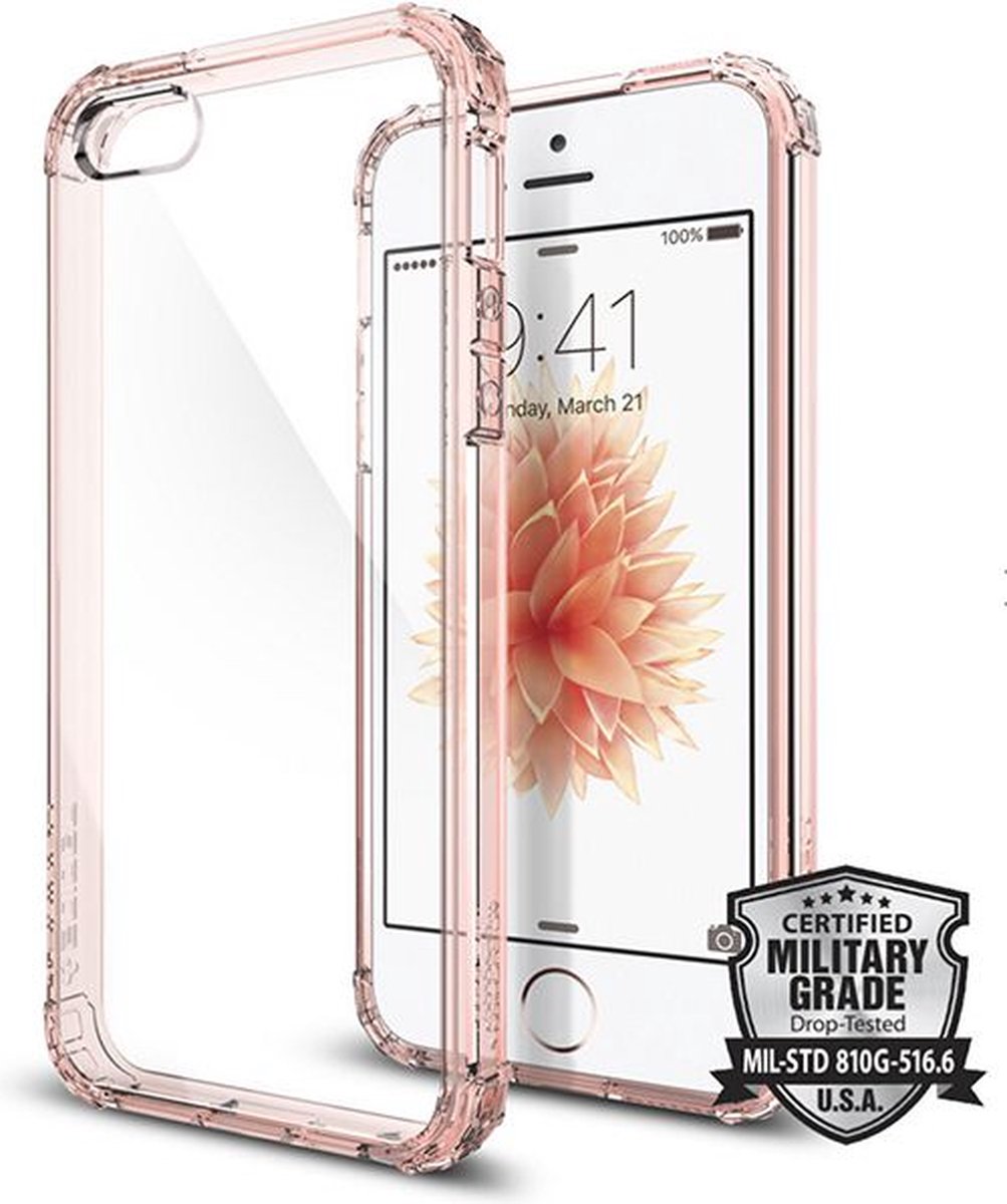 Spigen Crystal Shell Hoesje Apple iPhone SE Roze